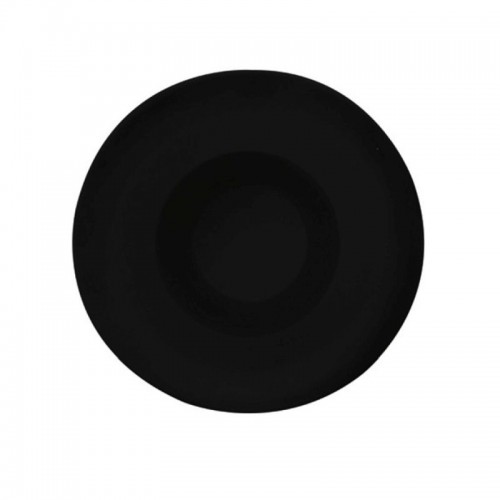 Глубокая тарелка черного цвета из фарфора
